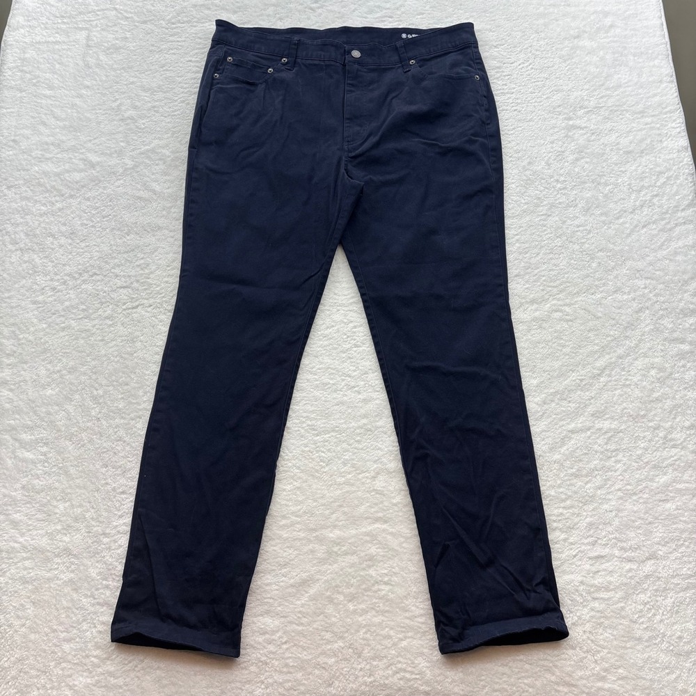 G/FORE Mens 5 Pocket Golf Pants Navy Blue 38/30 Straight Leg Technical Twill
